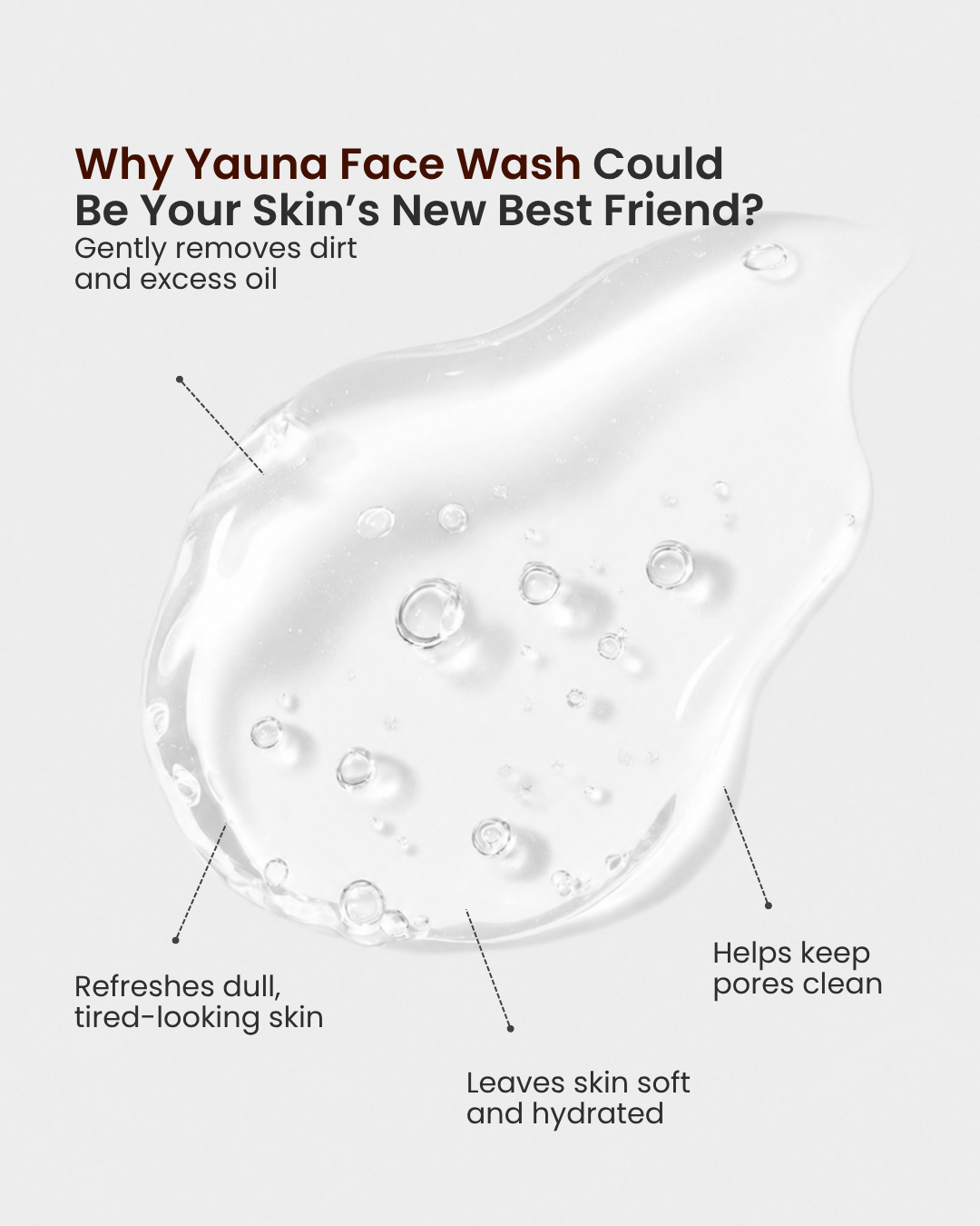 YAUNA Watermelon Glow Face Wash