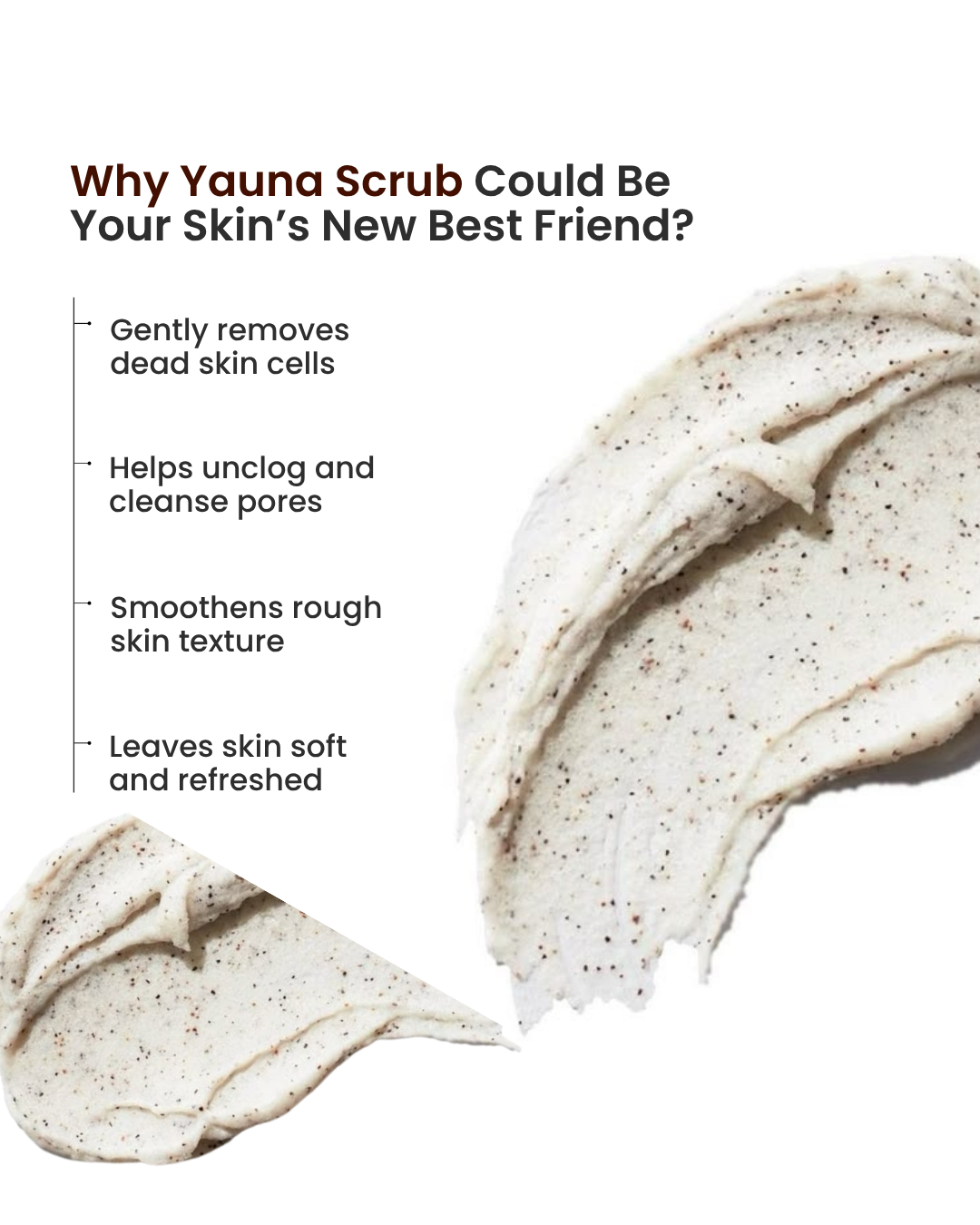 YAUNA French Red Clay Face Scrub