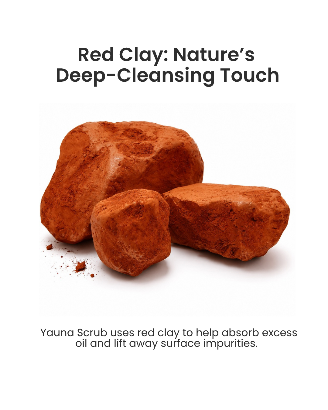 YAUNA French Red Clay Face Scrub